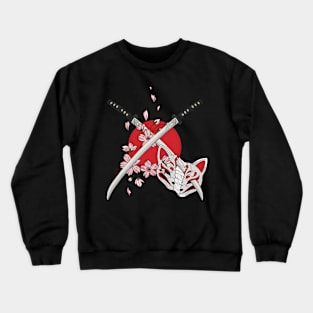 Japanese Sakura Samurai Crewneck Sweatshirt